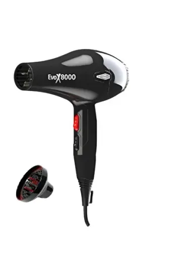 Evox8000 2500W Profesyonel Saç Kurutma Makinesi ve Difüzör Başlık