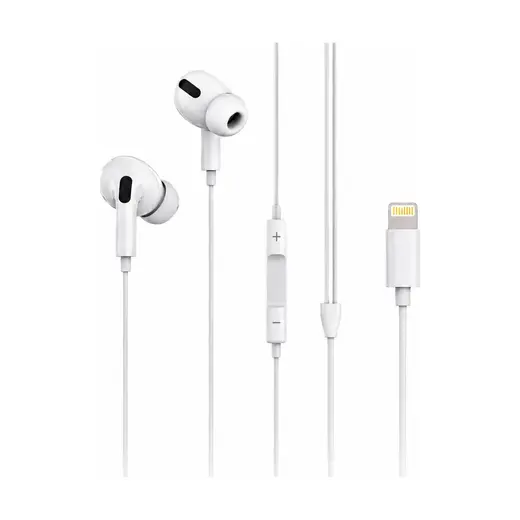 Hepu Titan Series HP-TK02 Ios Lightning Kablolu Kulak Içi Kulaklık - Yüksek Kaliteli Stereo Ses Mikrofonlu ve Ergonomik Tasarımlı 1.2m iPhone Uyumlu Kulaklık