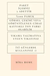 3 Lü Banyo Ayak Havlusu %100 Pamuklu 50x70 Cm Nice Antrasit 3