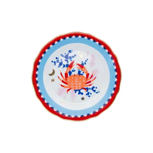 Baci Milano Zodiac Vibe Pasta Tabağı Yengeç Burcu 16 cm