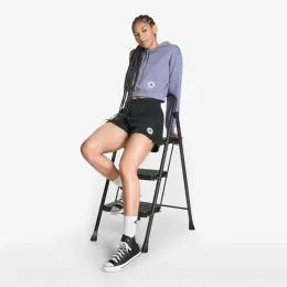 Converse Kadın Mor Crop Hoodie 3