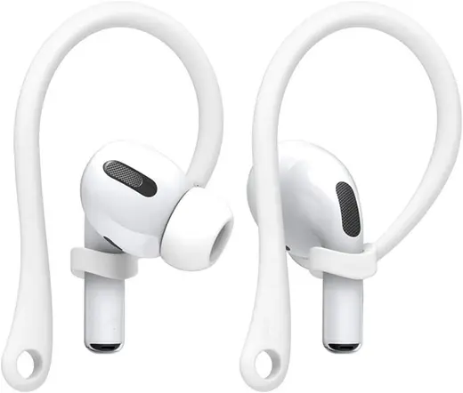Airpodss 4 3 2 1 Pro Pro 2 Nesil Uyumlu Silikon Kulaklık Tutucu Kulak Askısı Düşmeyi Önleyici (Beyaz)