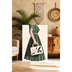 Mgi Design Zarif Maksimalist Sanat Skandinav Tarzı Kanvas Tablo Lüks Duvar Sanatı | Modern Duvar Dekoru | Salon, Yatak Odası Ve Ofis İçin | Sanatsal Ev Dekorasyonu 35x50 cm