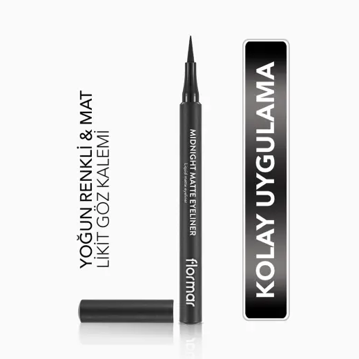 Flormar Midnight Matte Eyeliner 01 Black
