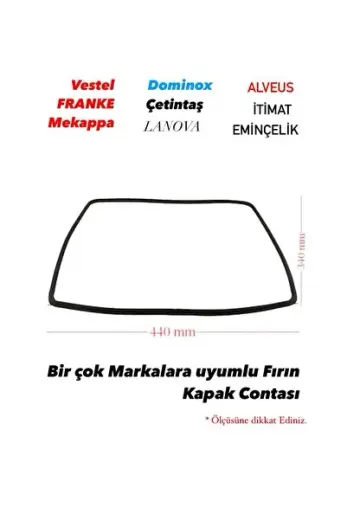 Genel Markalara Uyumlu Ankastre Fırın Kapak Contasi Kapi Kazan Contası