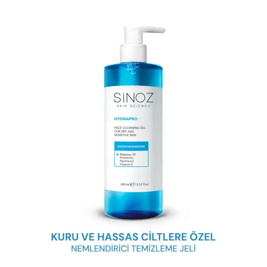 Sinoz Kuru ve Hassas Ciltler İçin Yüz Temizleme Jeli 400 ml