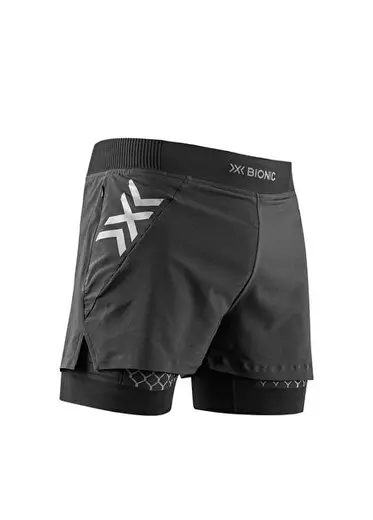 Twyce Race 2in1 Shorts Siyah Erkek Koşu Şortu
