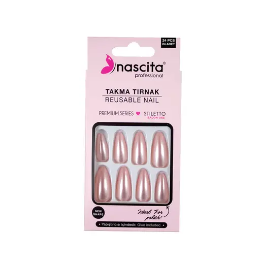 Nascita Takma Tırnak Pink Pearl 24'lü