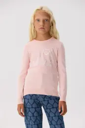 Guess Kız Çocuk Pembe Sweatshirt 3