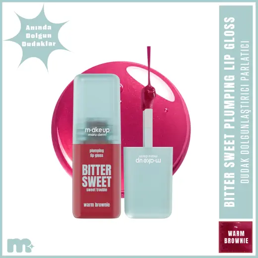 Maruderm Make Up Dolgunlaştırıcı Bitter Sweet Dudak Parlatıcısı Warm Brownie
