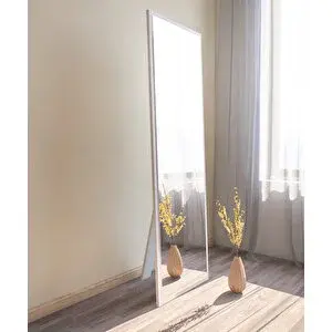 MONEayna Tessa Beyaz Ayaklı Boy Aynası 160x50cm