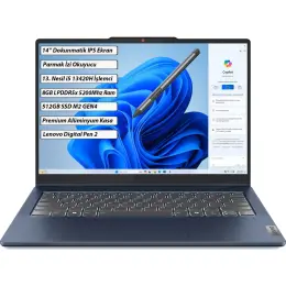 Lenovo IdeaPad 5 2-in-1 14IRH9 Intel Core i5 13420H 8 GB 512 GB SSD Windows 11 Home 14" WUXGA Dokunmatik Taşınabilir Bilgisayar 83KX005CTR + Lenovo Kalem 1