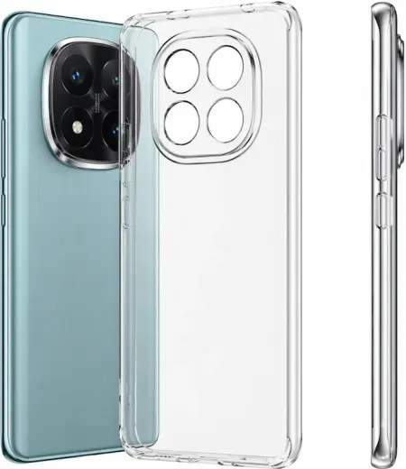 Redmi Note 15 Pro 5G Uyumlu Kılıf Şeffaf Kamera Korumalı 3D Şeffaf