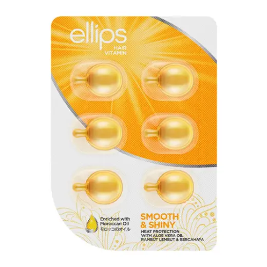 Ellips Smooth & Shiny Yumuşaklık ve Işıltı Veren Saç Vitamini 6'lı Blister