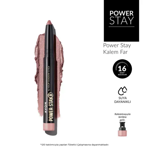 Avon Power Stay Stik Göz Farı Blushing Pink