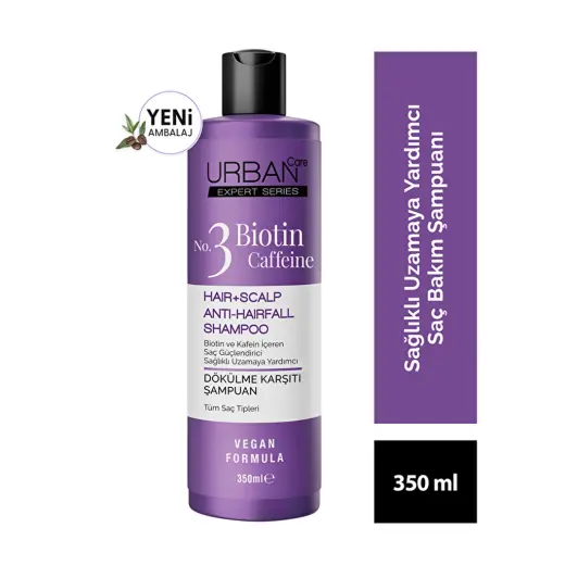 Urban Care Expert Serisi Biotin & Kafein Dökülme Karşıtı Saç Bakım Şampuanı 350 ml