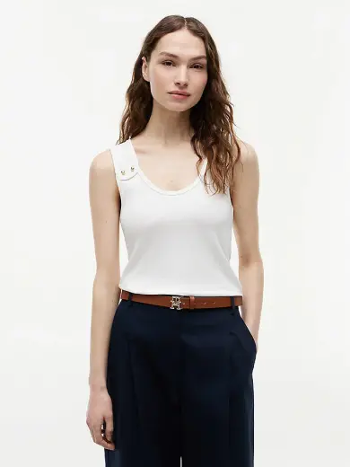 Kadın Gold Button T-shirt