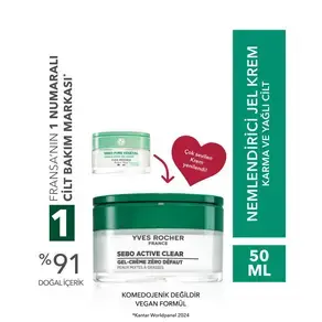 Karma/Yağlı Cilt Nemlendirici Krem-Çinko&Salisilik Asit-Sebo Active Clear Botanik Kompleks