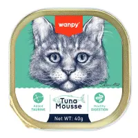 Wanpy Mousse Ezme Ton Balıklı Kedi Konservesi 40gr