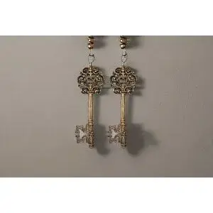 Vivense Anahtar İki̇li̇ Duvar Süsü, Gold Eski̇tme