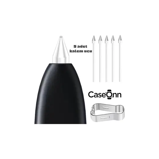 Caseonn Samsung Galaxy Tab S10 Fe Plus Kalem Ucu 5 Adet Beyaz (Ürün Kalem DEĞİLDİR)