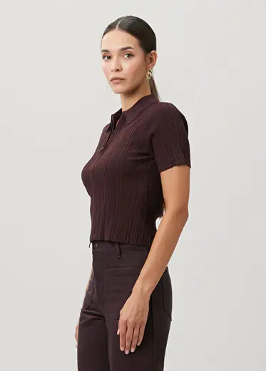 Bordo Ribli Polo Triko