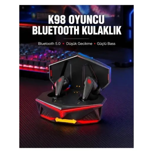 Masa Dostu Bluetooth 5.0 Kablosuz Kulaklık Suya Dayanıklı Yeni Nesil Tdms-07