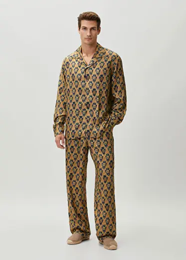 Kahverengi Desenli Pantolon