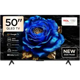 TCL 50T6C 50" 127 Ekran Uydu Alıcılı 4K Ultra HD Google QLED TV 1