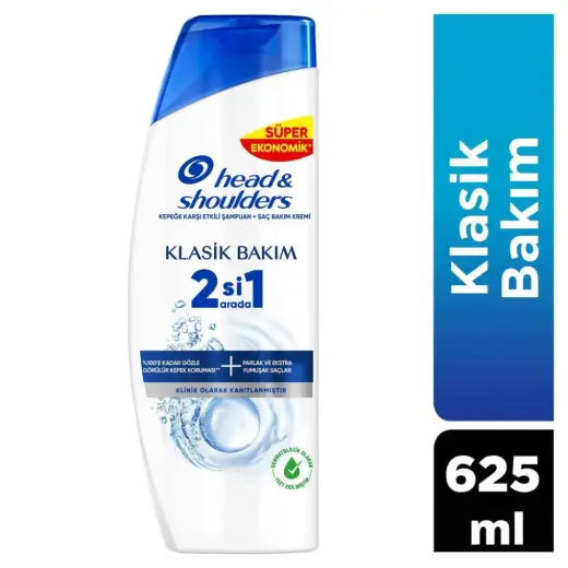 Head & Shoulders Klasik Bakım 2’si 1 Arada Kepek Şampuanı ve Saç Kremi 625 ml
