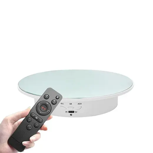Gdx Tuta-20 Ayna Yüzeyli 20 Cm Turn Table - Döner Stand - Döner T