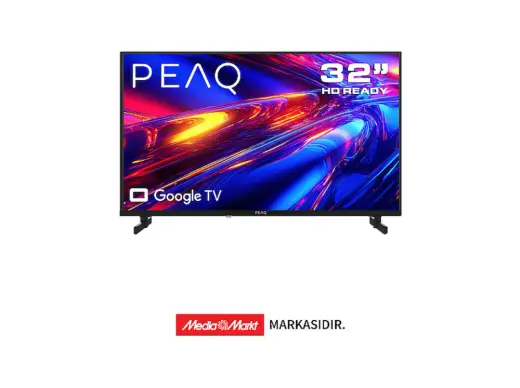 PEAQ 32P8000 32'' Smart TV – Google İşletim Sistemli, Dahili Uydu Alıcılı LED TV