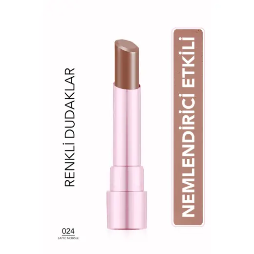 Flormar Sheer Up Sweet Escape Parlak Bitişli Ruj 024 Latte Mousse