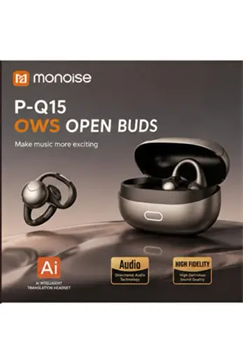 P-Q15 OWS Open Buds Bluetooth 5.4 Kablosuz Kulaklık AI Çeviri Destekli