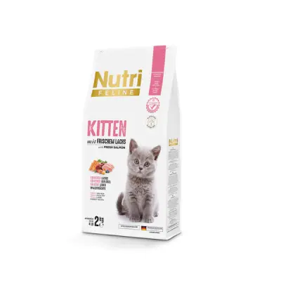 Nutri Feline Glutensiz Somonlu Düşük Tahıllı Yavru Kedi Maması 2kg