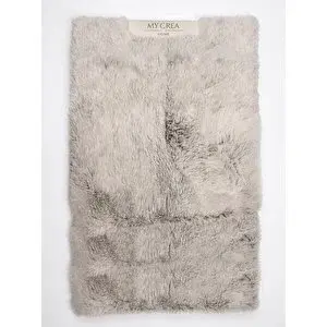 Crea Halı Nessy Shaggy Gri Paspas 2li 60x100 50x60