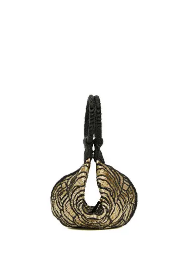 Renkli Boncuk İşlemeli Kadın Clutch