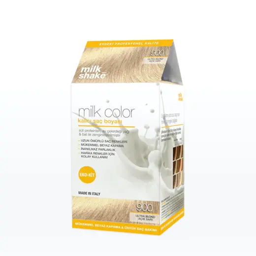 milk_shake Milk Color Eko Kalıcı Saç Boyası Seti 900 Ultra Blond Açık Sarı