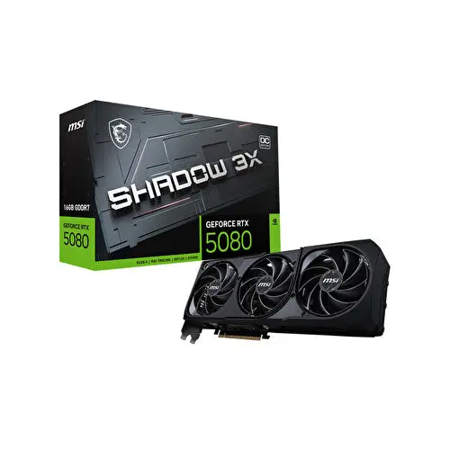 MSI RTX 5080 16G SHADOW 3X OC 16 GB GDDR7 256bit Ekran Kartı