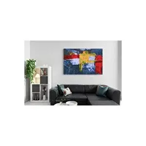Mgi Design Özel Tasarım Soyut Geometrik Sanat Kanvas Tablo Dekoratif Salon Tablosu | Modern Duvar Dekoru | Salon, Yatak Odası Ve Ofis İçin | Sanatsal Ev Dekorasyonu 80x120 cm