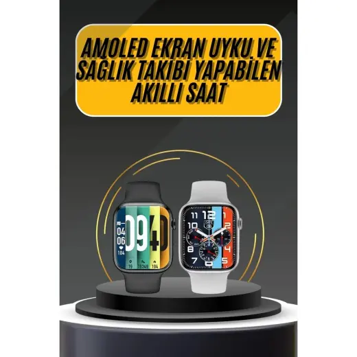 Akıllı Bayi Akıllı Saat Yeni Nesil Android ve Ios Uyumlu Titreşim Modlu Alarm Kronometre Aby