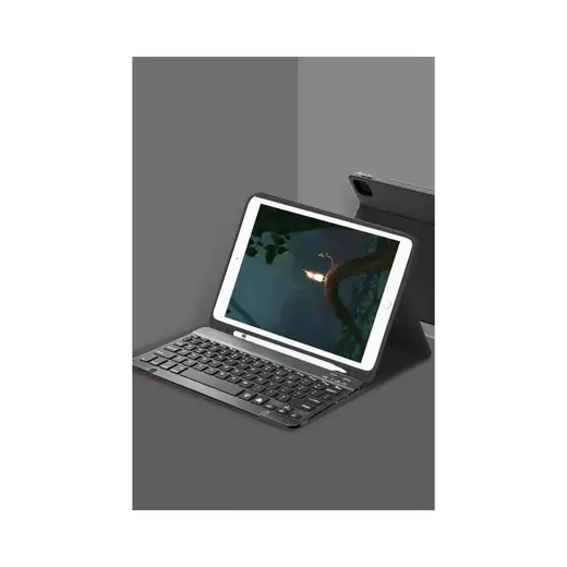 Newface - 387 - iPad Uyumlu 10.2 9.nesil Kılıf Kc01 Smart Klavyeli Tablet Kılıfı - Csmo-tex - - Siyah