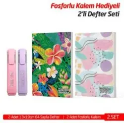 Note The Time 2Li A5 Defter + 2Li Fosforlu Kalem - 2. Set