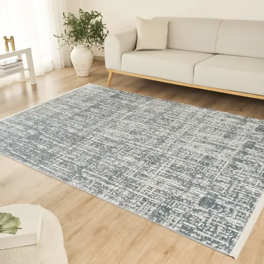 Kaşmir Halı 7/24 Sahara Softline Nest Blue 80x300 cm