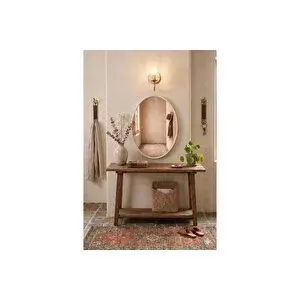 Vivense Eli̇ps Duvar Aynasi, Beyaz, 45x60