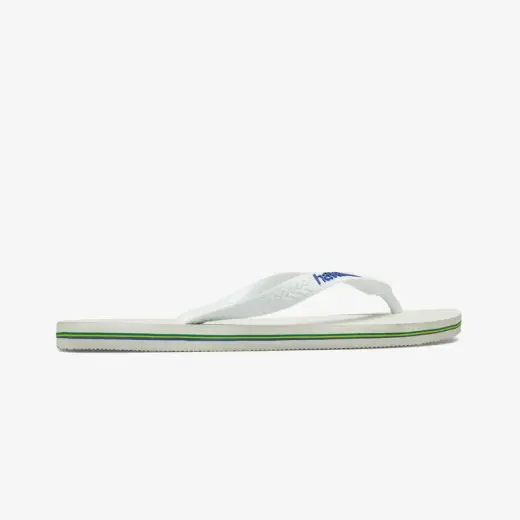 Havaianas Brasil Logo Unisex Beyaz Terlik