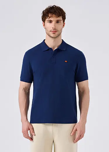 Lacivert Polo Yaka Kısa Kollu Erkek T-shirt 6SM5044-NV