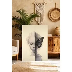 Mgi Design Özgün Maksimalist Sanat Bohem Kanvas Tablo Lüks Duvar Sanatı | Modern Duvar Dekoru | Salon, Yatak Odası Ve Ofis İçin | Sanatsal Ev Dekorasyonu 35x50 cm