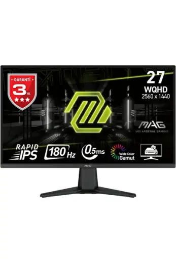 MAG 275QF E20 27″ 200Hz 0.5ms 2K WQHD Adaptive Sync Rapid IPS Gaming Monitör