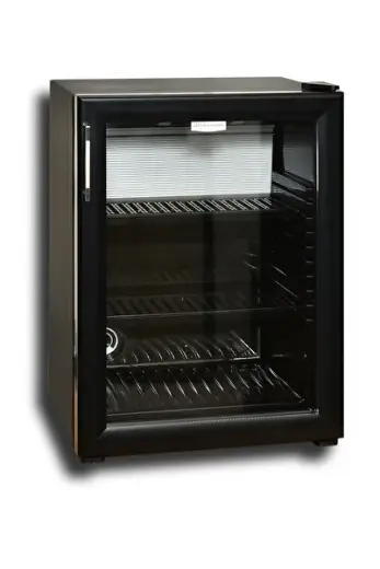 35 Litre Cam Kapılı Minibar - Black Edition Mini Buzdolabı Otel Tipi Ev-ofis Için Uygun